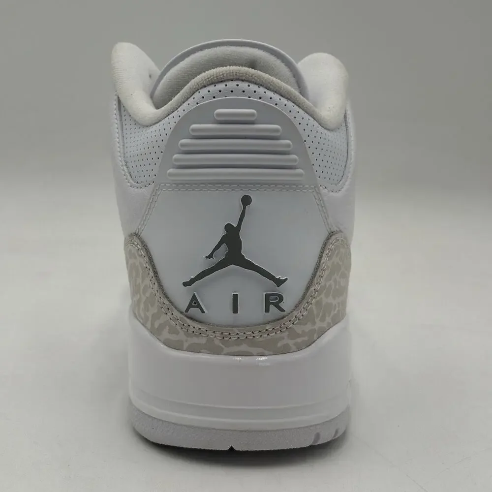 Jordan Air Jordan 3 Retro White Silver Sneakers CT8532 111 Mens Size 10.5 NEW